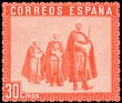 Spain - 1938 - Ejercito - 30 CTS - Rojo - España, Ejercito y Marina - Edifil 850E - En Honor del Ejercito y la Marina - 0
